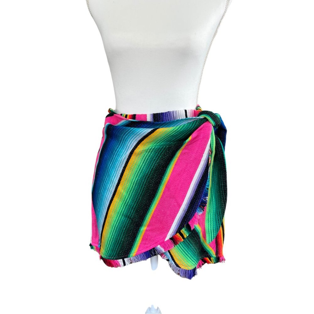 Cinco De Mayo Wrap Mini Skirt Size S